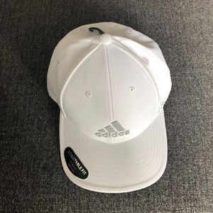 New white adidas hat